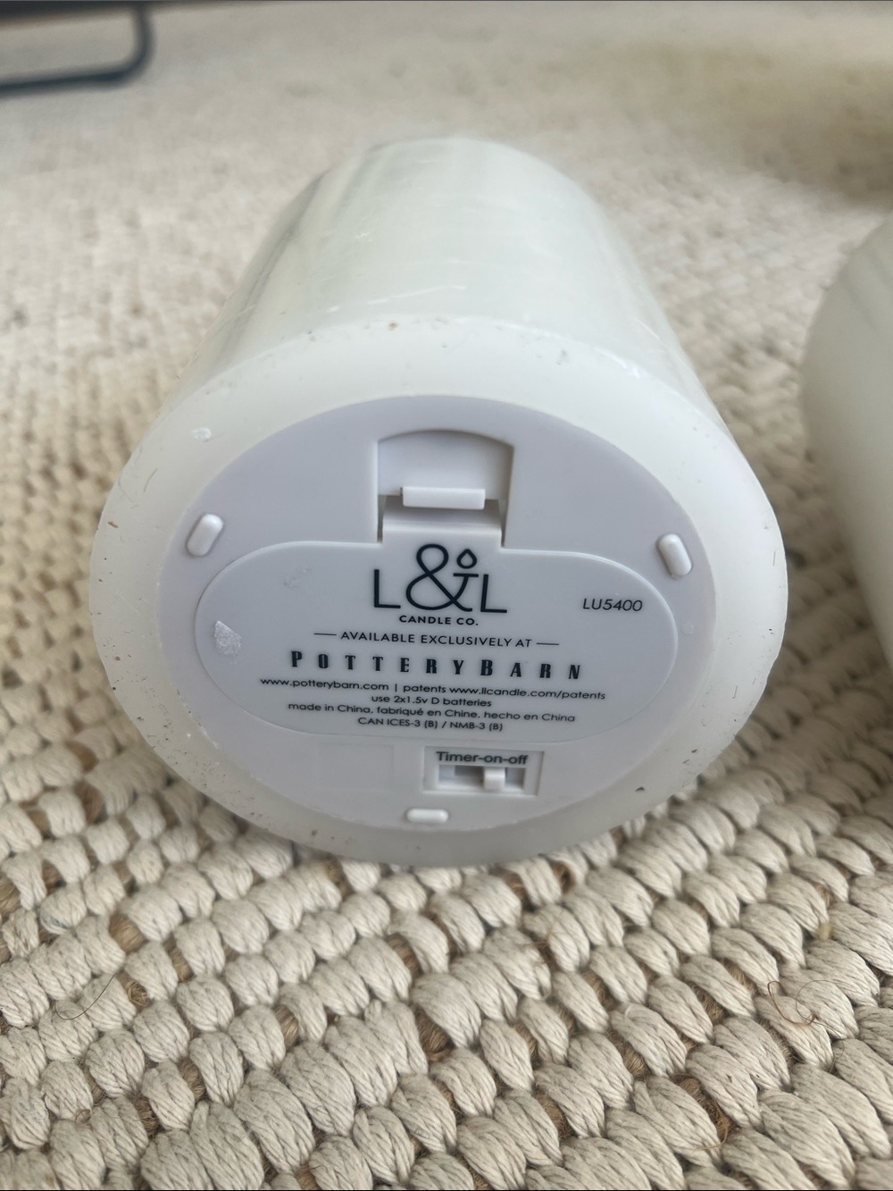2 Pottery Barn Candles flameless, flickering Battery 4.5” tall - Picture 8 of 9